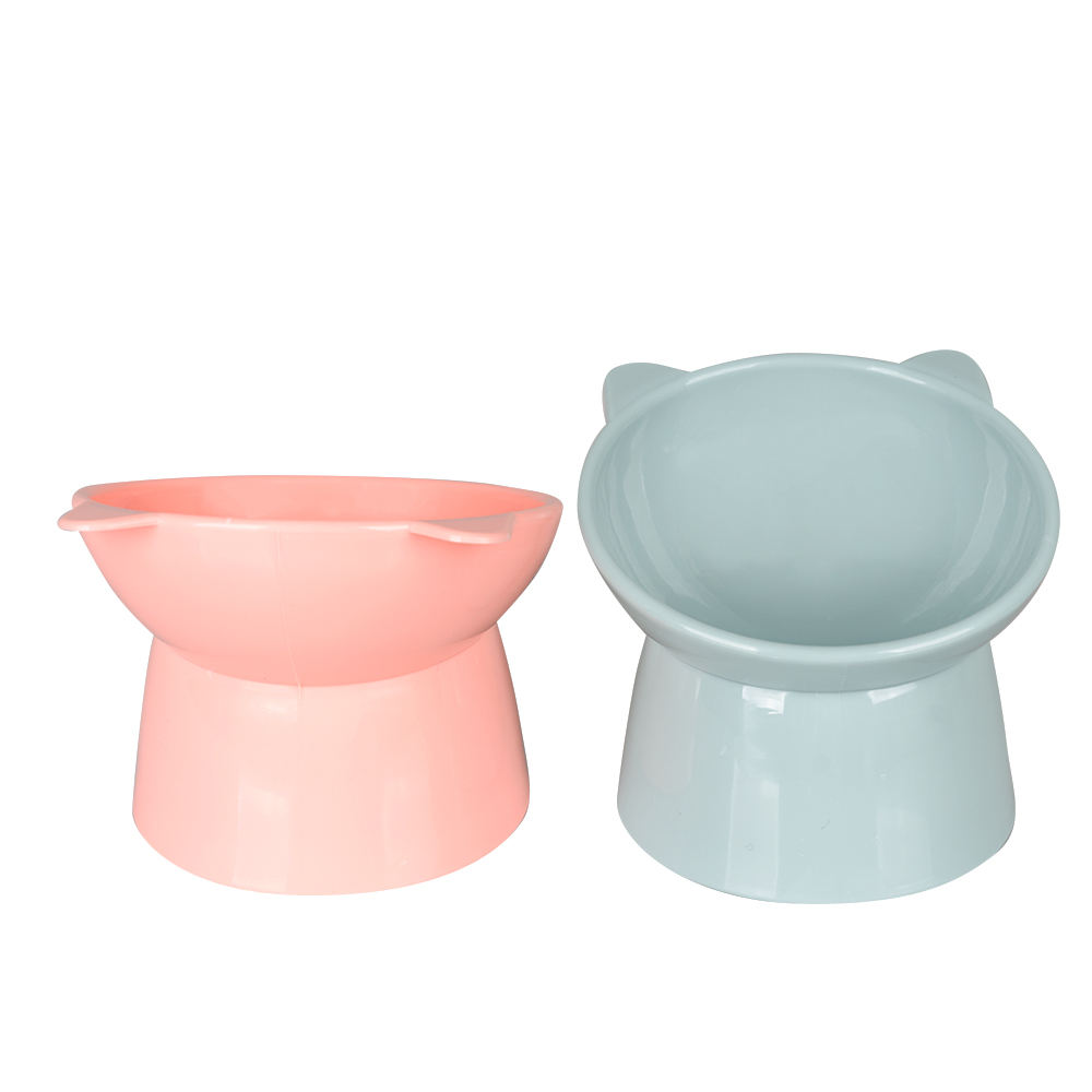 Wholesale Custom Slanted Design Plastic Pet Bowl