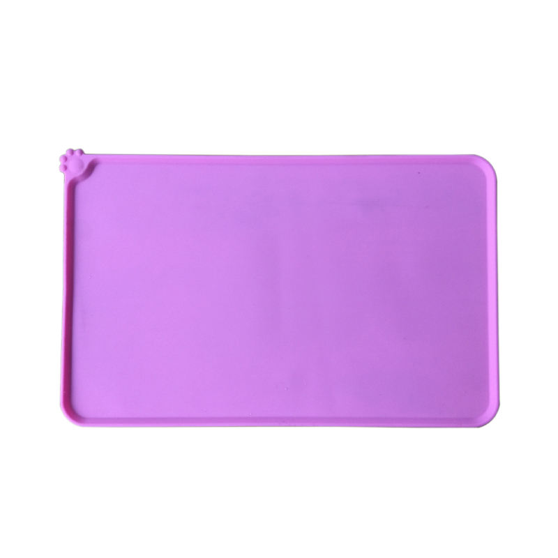 Wholesale Custom Logo And Color Silicone Dog Bowls Mat Leakage Proof Pet Feeding Mat