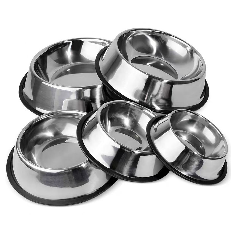 Manufacturer Custom Slanted Design Stainless Steel Dog Bowl