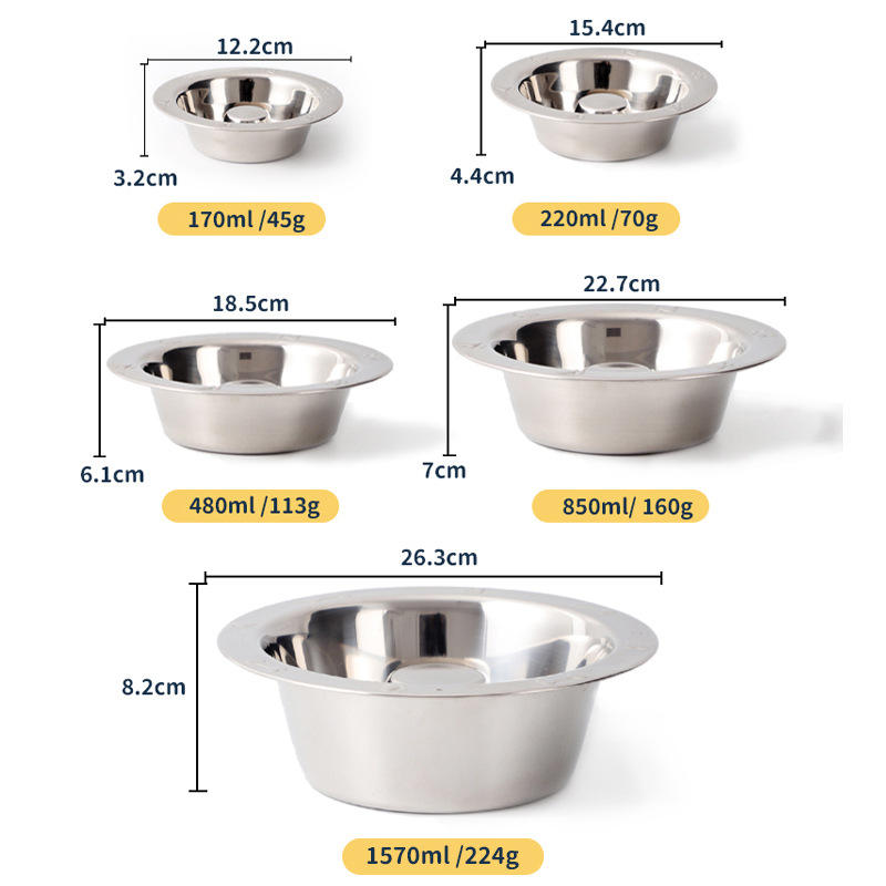 Manufacturer Custom Stainless Steel Anti-choking Metal Pet Slow Bowl