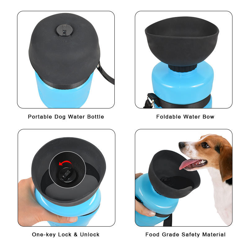 Wholesale Custom New Design Leak-proof Outdoor Portable Pet Dog Water Bottle