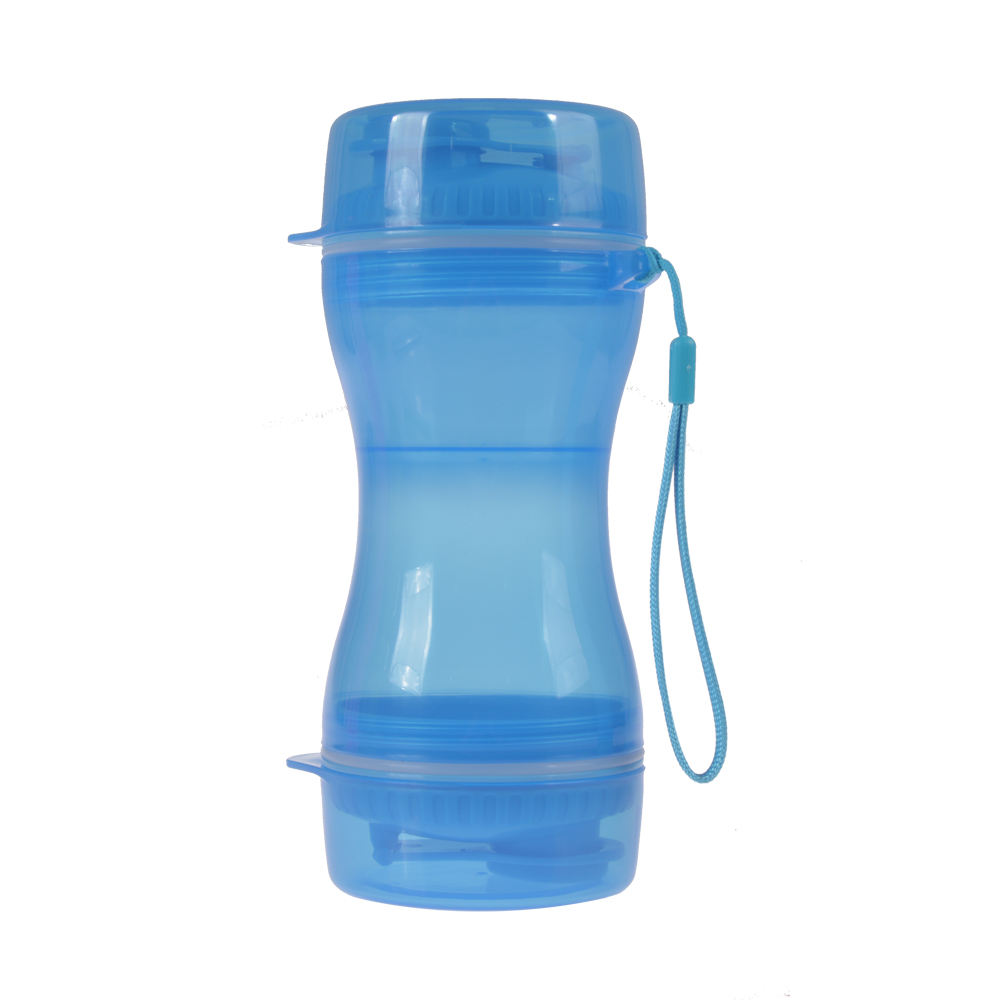 Wholesale Custom Portable Pet Dog Water Bottle Dual-use Dog Food Water Bottler Outdoor Travel Bowl Feeder