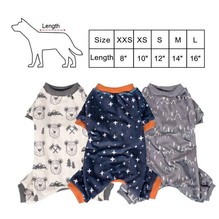 Manufacturer Wholesale Custom Logo Winter Soft Flannel Pet Pajama