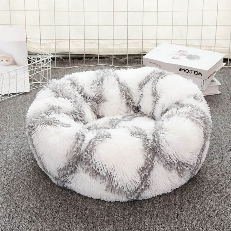 Autumn Winter Comfortable Plush Cat Beds Soft Dog Washable Donut Cuddler Multiple Sizes Sleeping Bed