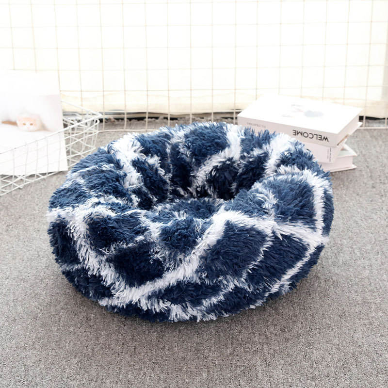 Autumn Winter Comfortable Plush Cat Beds Soft Dog Washable Donut Cuddler Multiple Sizes Sleeping Bed