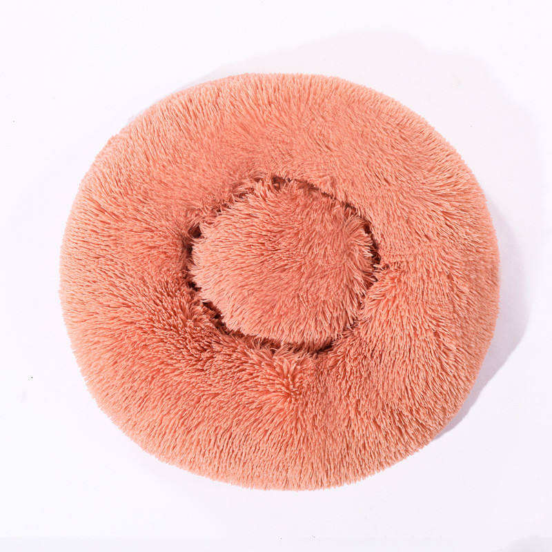 Manufacturer Wholesale Plush Fluffy Large Donut Dog Beds Large Dog Sofa Luxury Pet Bed