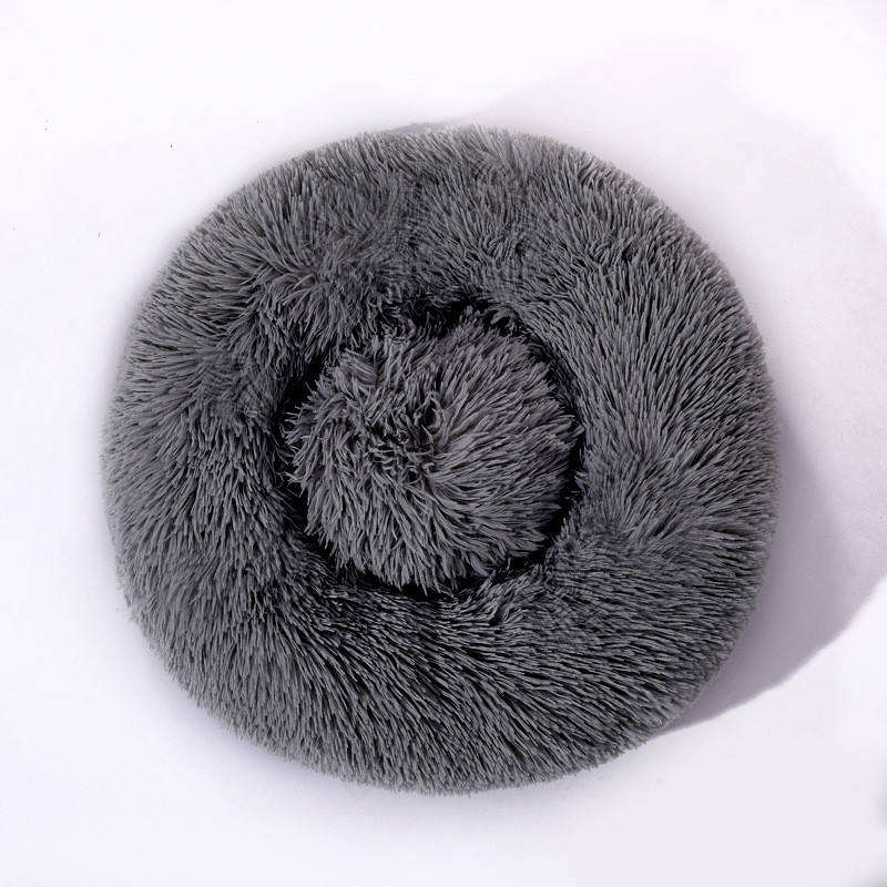 Manufacturer Wholesale Plush Fluffy Large Donut Dog Beds Large Dog Sofa Luxury Pet Bed