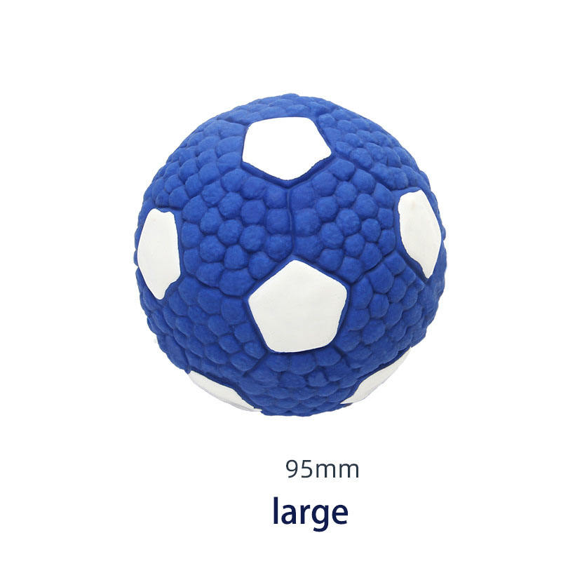 Hot Sale Latex Dog Chew Squeaky Toy Ball Football Tennis Ball Interactive Training Dog Balls For Aggressive Chewers