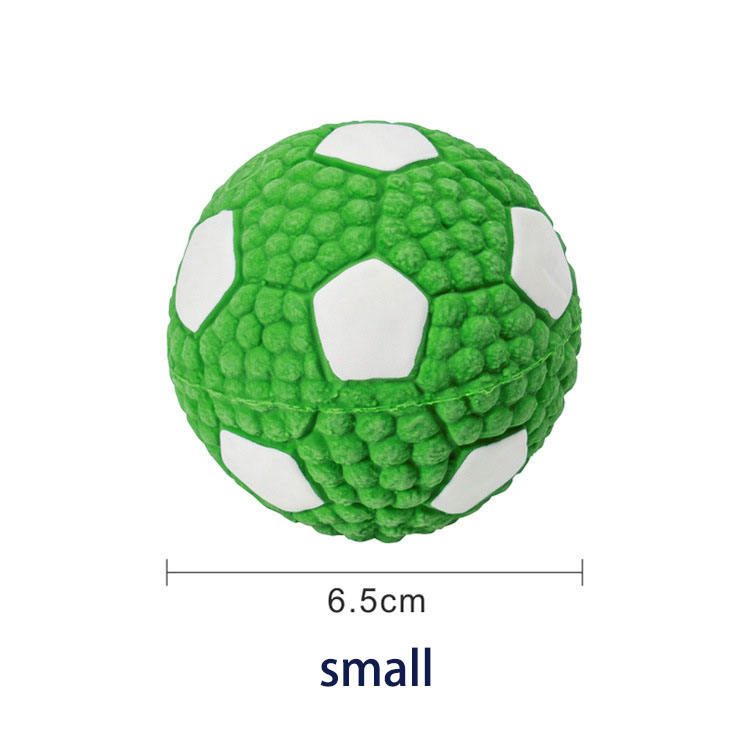 Hot Sale Latex Dog Chew Squeaky Toy Ball Football Tennis Ball Interactive Training Dog Balls For Aggressive Chewers