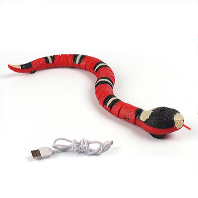 Hot Sale Electric Automatic Smart Sensing Snake Usb Rechargeable Teaser Play Fancy Pet Dog Cat Interactive Movement Toys 01