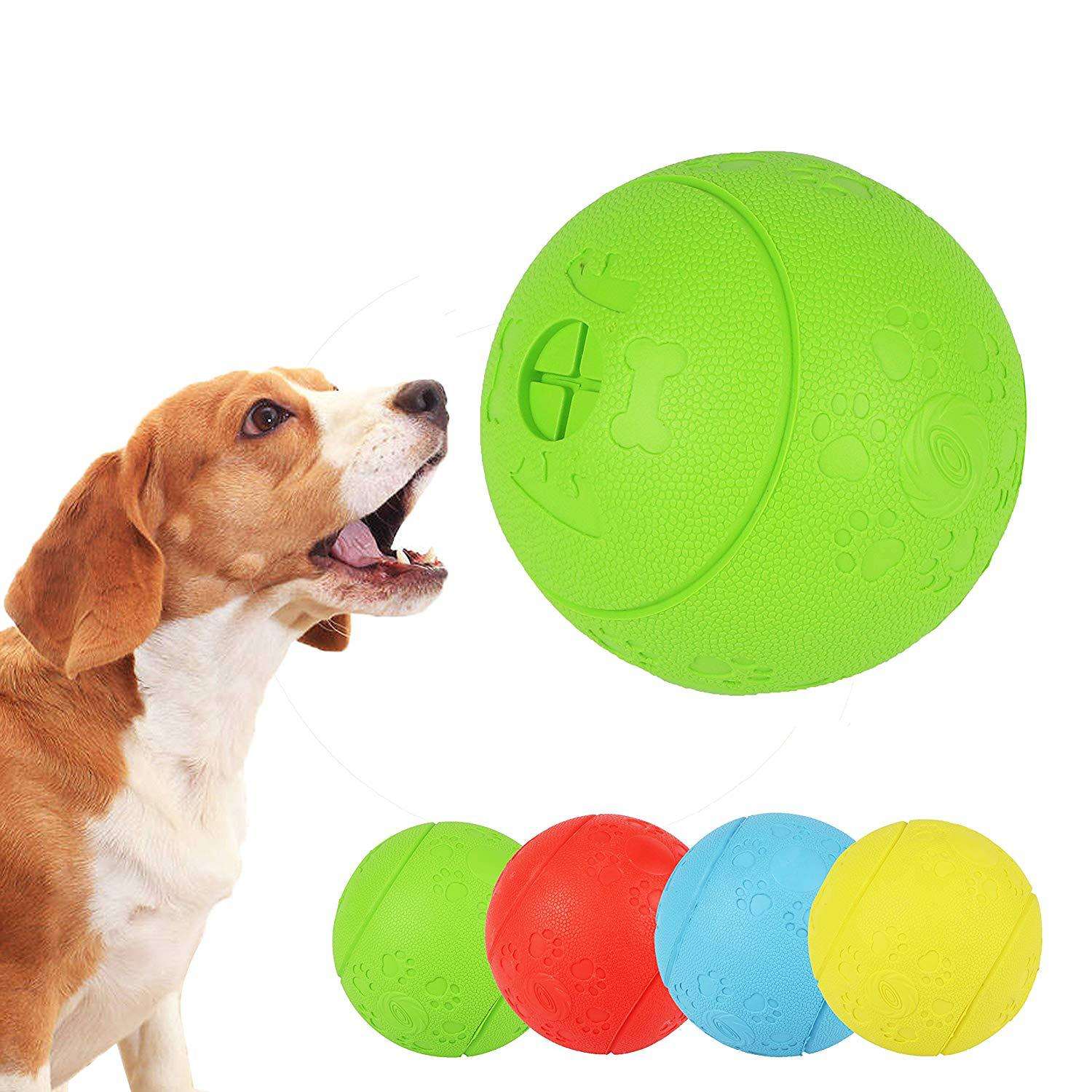 High Quality Bite Resistant Food Snack Treat Rubber Ball Pet Ball Dog Chew Toy