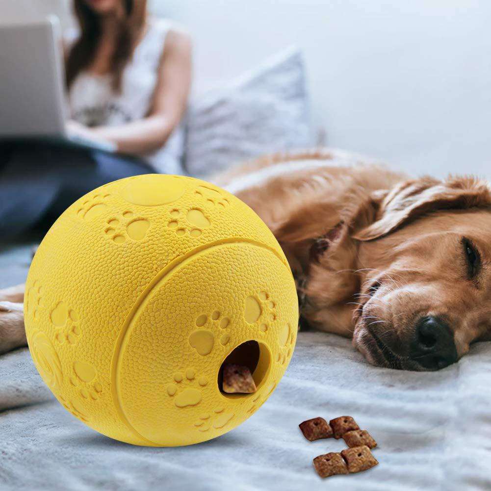 High Quality Bite Resistant Food Snack Treat Rubber Ball Pet Ball Dog Chew Toy