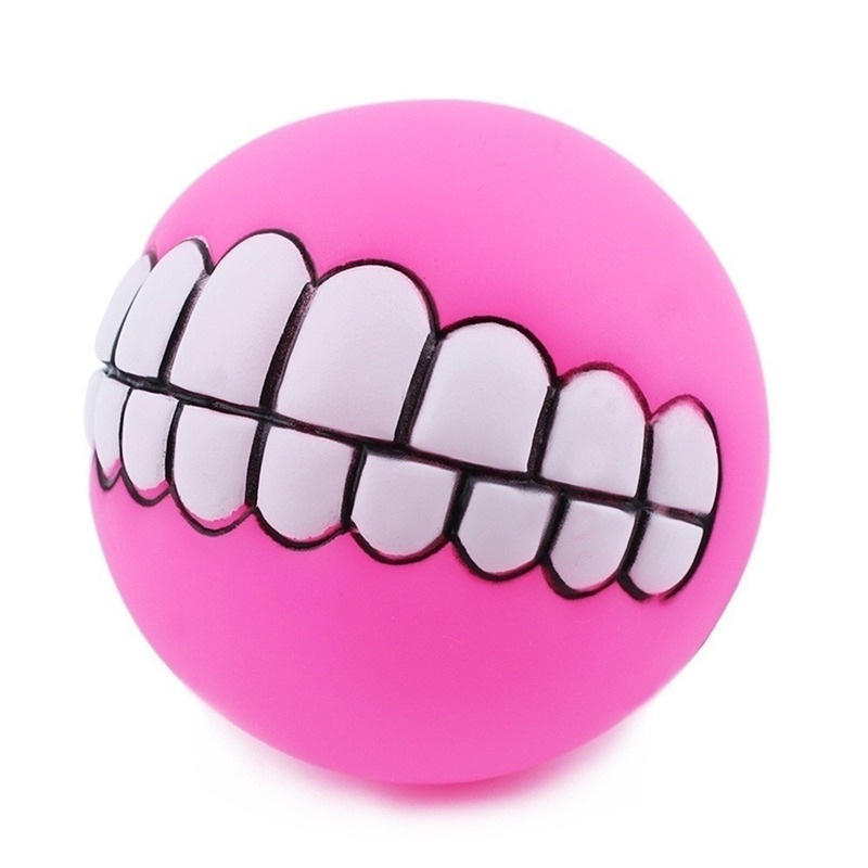 Pet Supplies Toys Squeaking Ball Teeth Chew Toy Funny Pets Dog Puppy Cat Ball