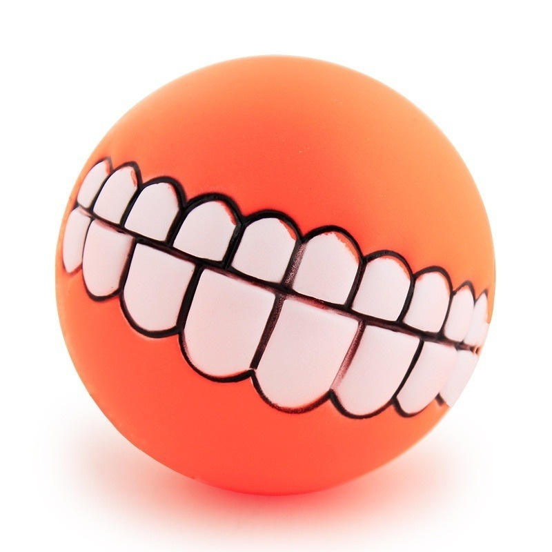 Pet Supplies Toys Squeaking Ball Teeth Chew Toy Funny Pets Dog Puppy Cat Ball