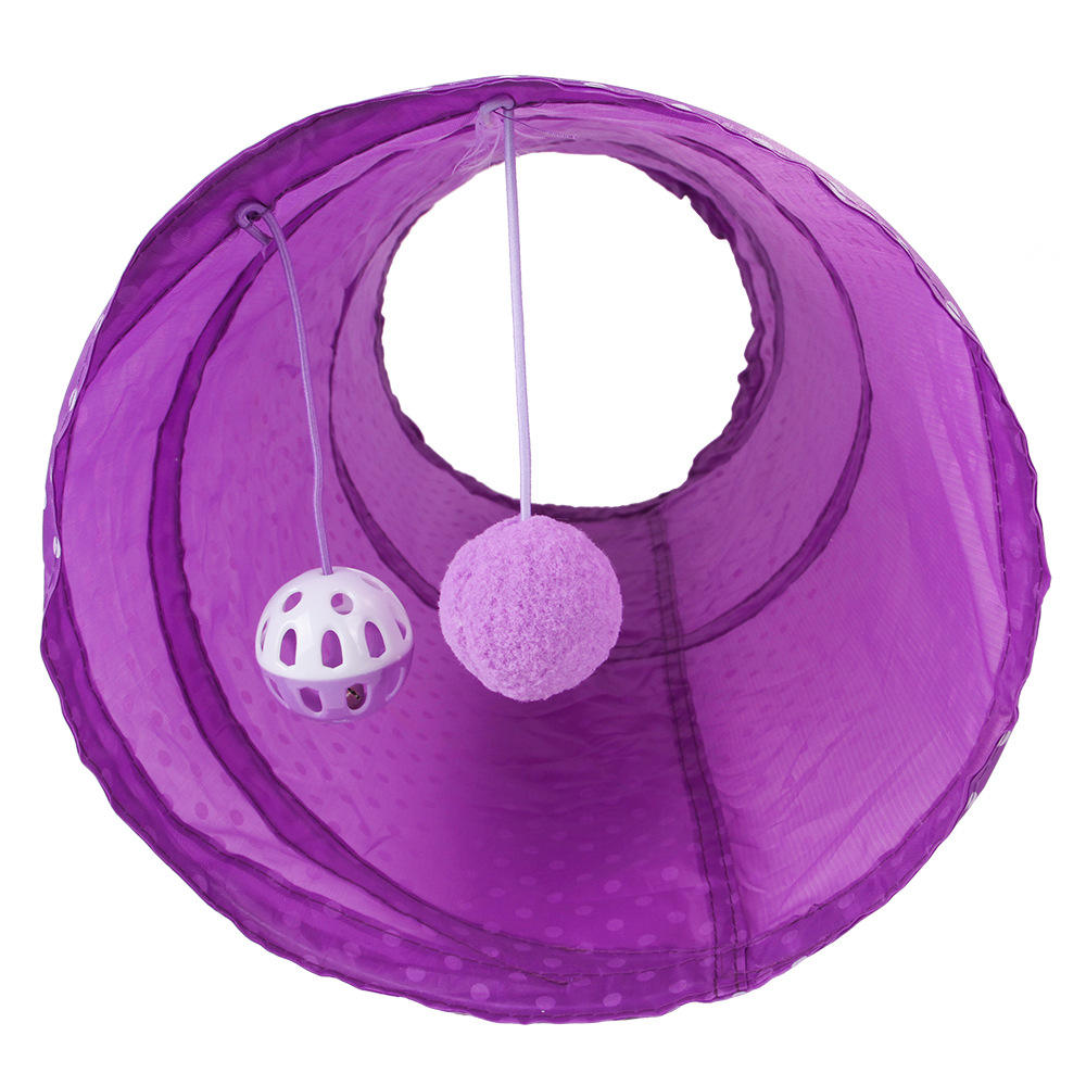 Foldable Collapsible Dog Toy Cube Cat Play Tunnel Tube House Bed Toys Waterproof Cat Tunnel Bed Toy For Small Pet