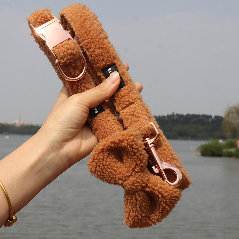 Pet Products No Pulling Dog Harness Small Breed New 2023 Dog Leash And Harness Custom Sherpa Material