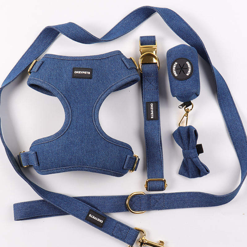 Wholesale Customization Pet Harness Dog Leash Set Hot Sale Neck Adjustable Dog Harness