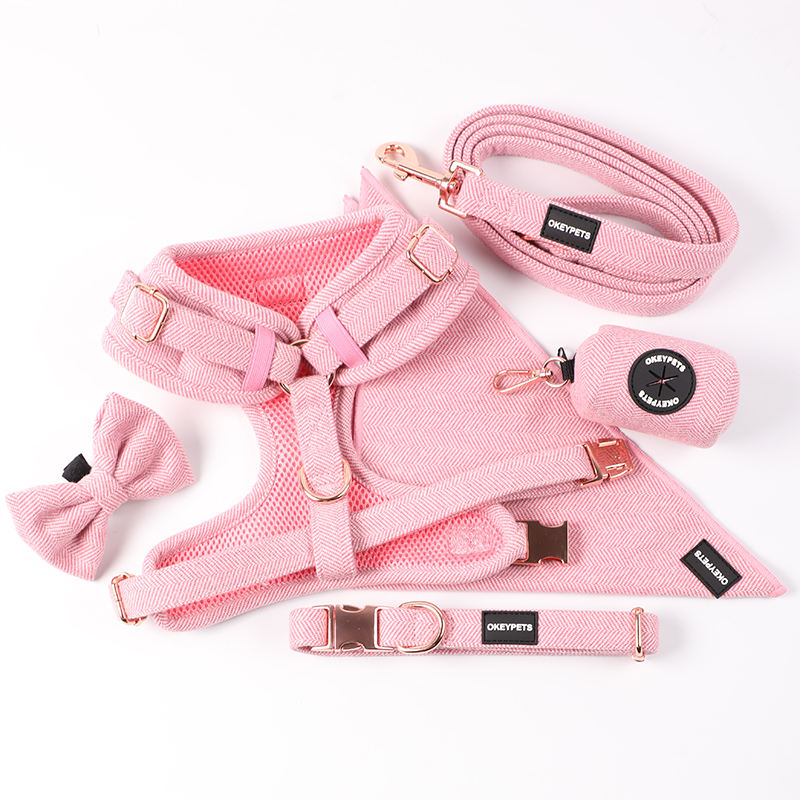 Pet Supplies Luxury No Pull Dog Harness And Leash No Pull Multi-colored Breathable Dog Harness Set