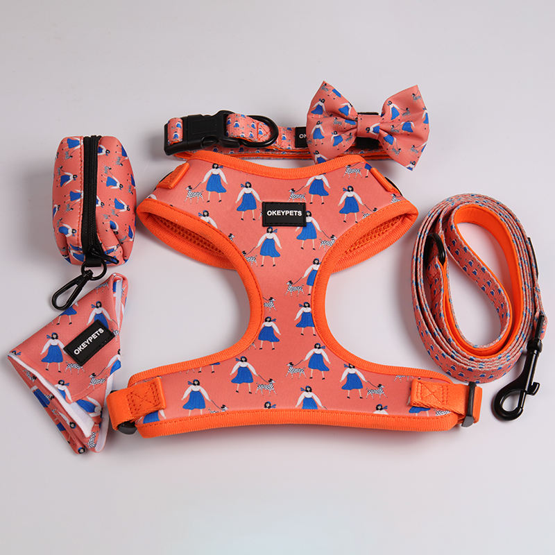 Neoprene Dog Long Harness Custom Logo Dog Harness Set Custom Logo Design