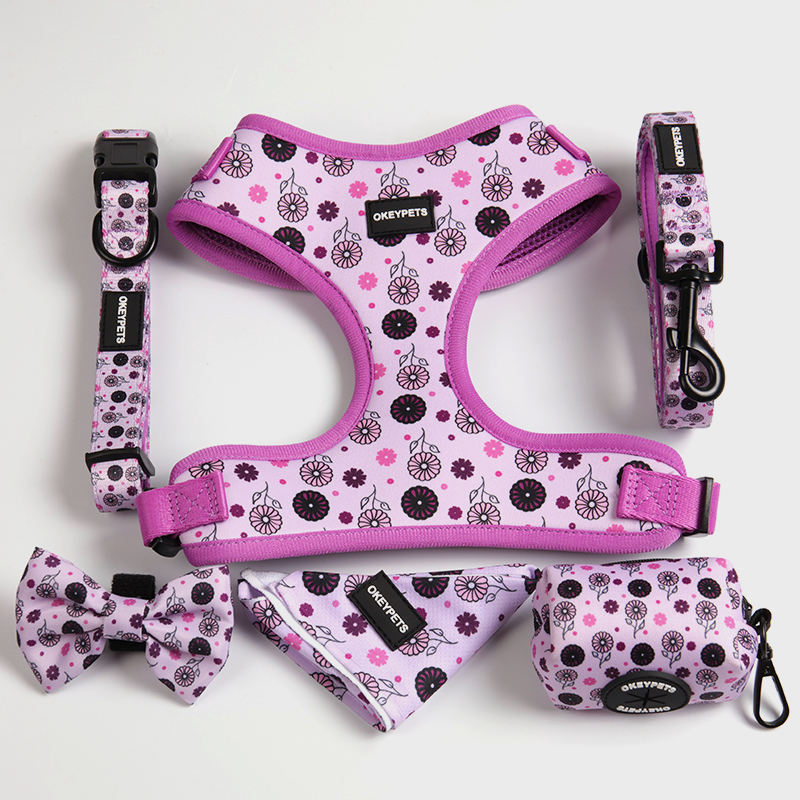 Neoprene Dog Long Harness Custom Logo Dog Harness Set Custom Logo Design