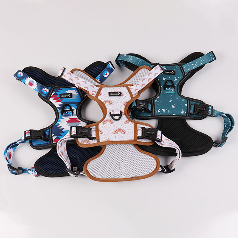 Sublimation Logo Oxford Custom Designer No Pull Heavyduty Medium Dog Vest Harness For Large Dogs