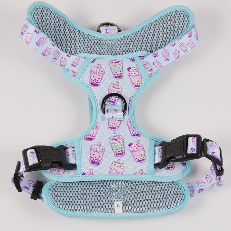 Reflective Pet Vest Set Nylon Oxford Front Clip Adjustable Sublimation Dog Harness Vest With Oem Custom Logo