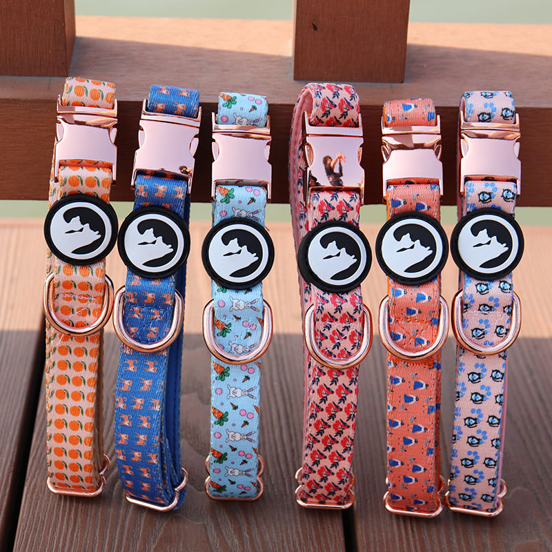 Bulk Custom Pattern Designer Padded Printing Pet Dog Collar And Lead Set Luxury