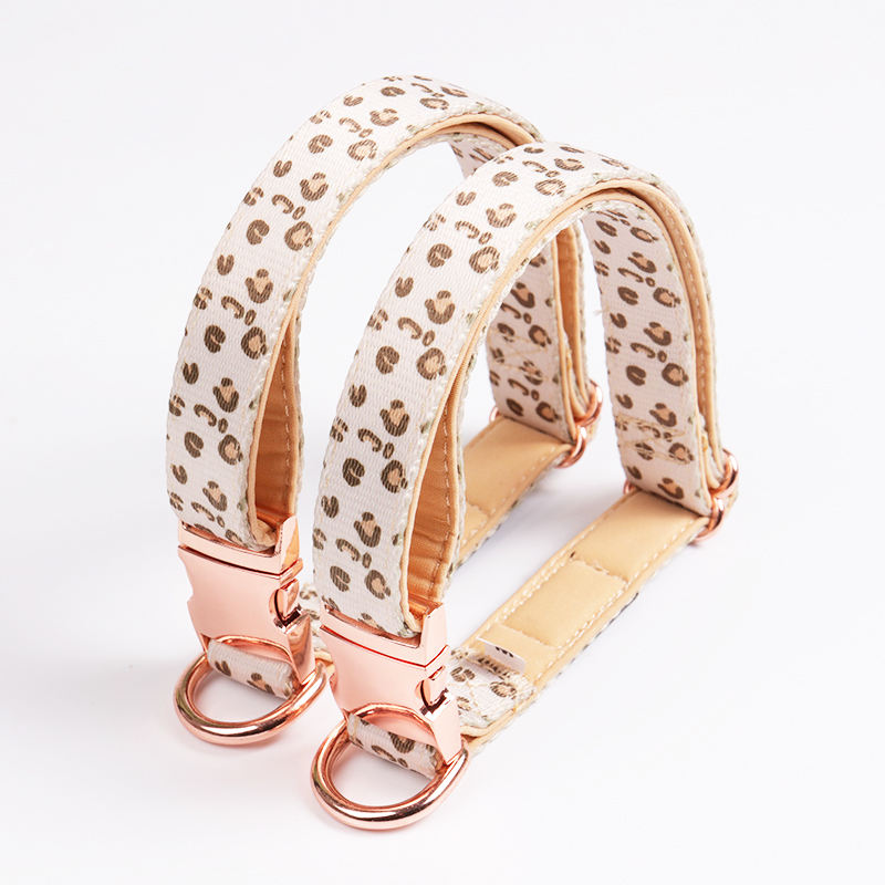 Custom Personalized Pattern Padded Printing Pet Dog Collar And Lead Set Luxury