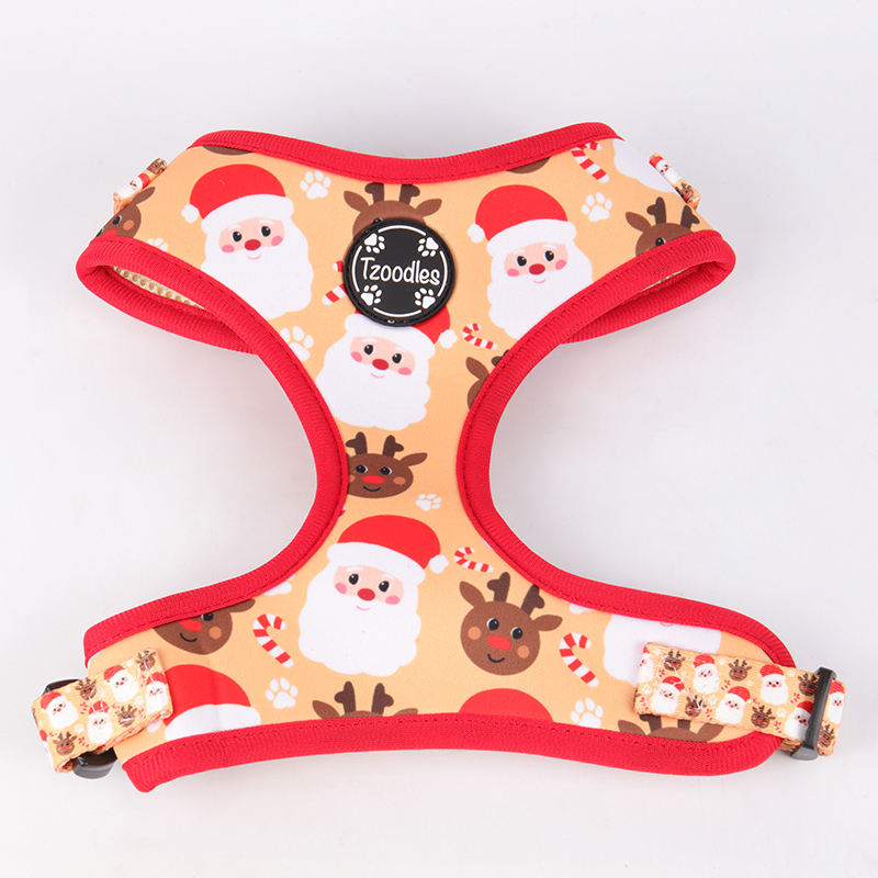 2022 Popular High Quality Polyester Printed Colorful Custom Comfortable Cat Dog Harness And Leash For Pet