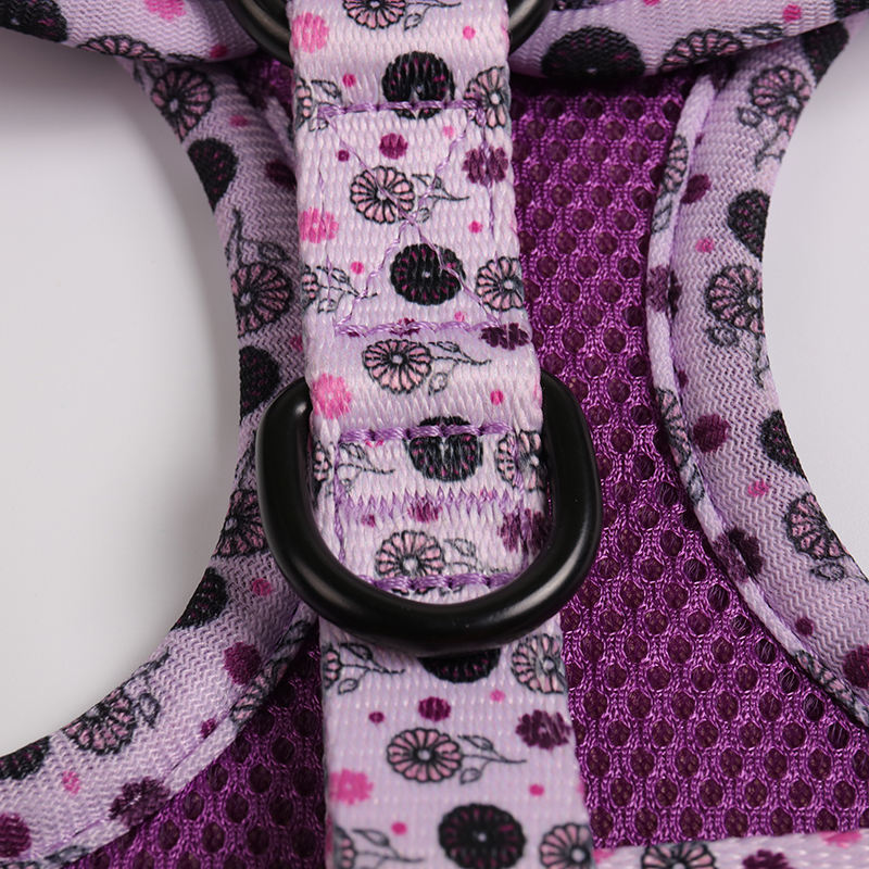 Designer Neoprene Dog Harness Set Pet Dog Best Pattern Puppy Pet Dog Harness Set