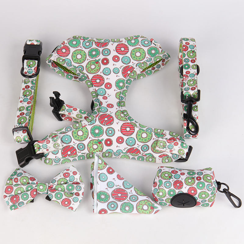 Comfort Breathable Soft Neoprene Pet Harness Custom Dog Collar Leash And Harness Set