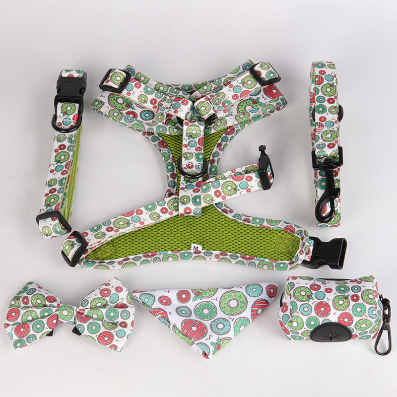 Comfort Breathable Soft Neoprene Pet Harness Custom Dog Collar Leash And Harness Set