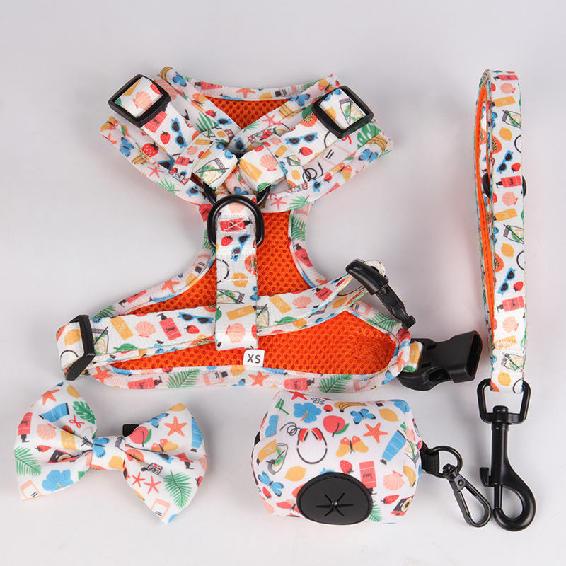 Comfort Breathable Soft Neoprene Pet Harness Custom Dog Collar Leash And Harness Set