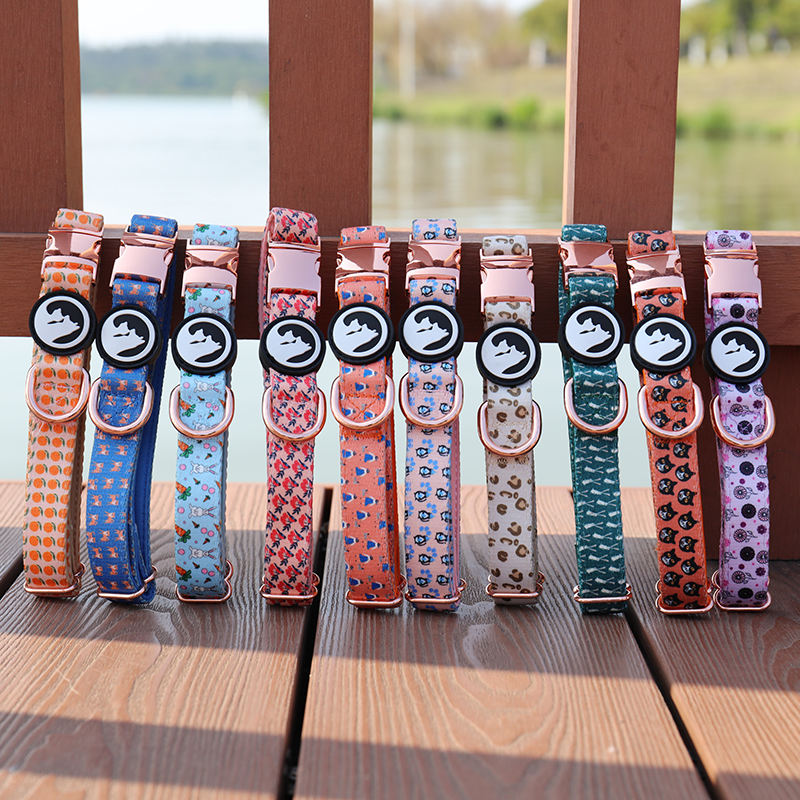 Wholesale Soft Case Classic Color Dog Cat Pet Collar,Custom Fashion Cat Collar Multi-color Adjustable Nylon Dog Collar