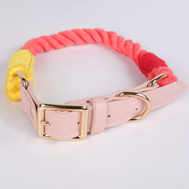 Air Tag Cat Collar High End Luxury Blank Solid Color Polyester Adjustable Bright Color Small Cat Collar