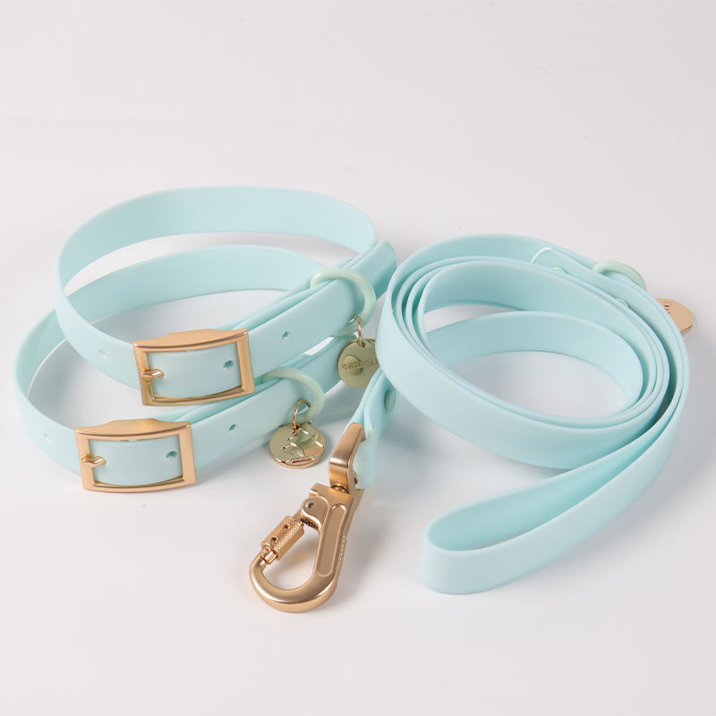 Wholesale New Item Easy Adjustment Dog Collar Leash Set Luxury Custom Waterproof Dog Collar Leash