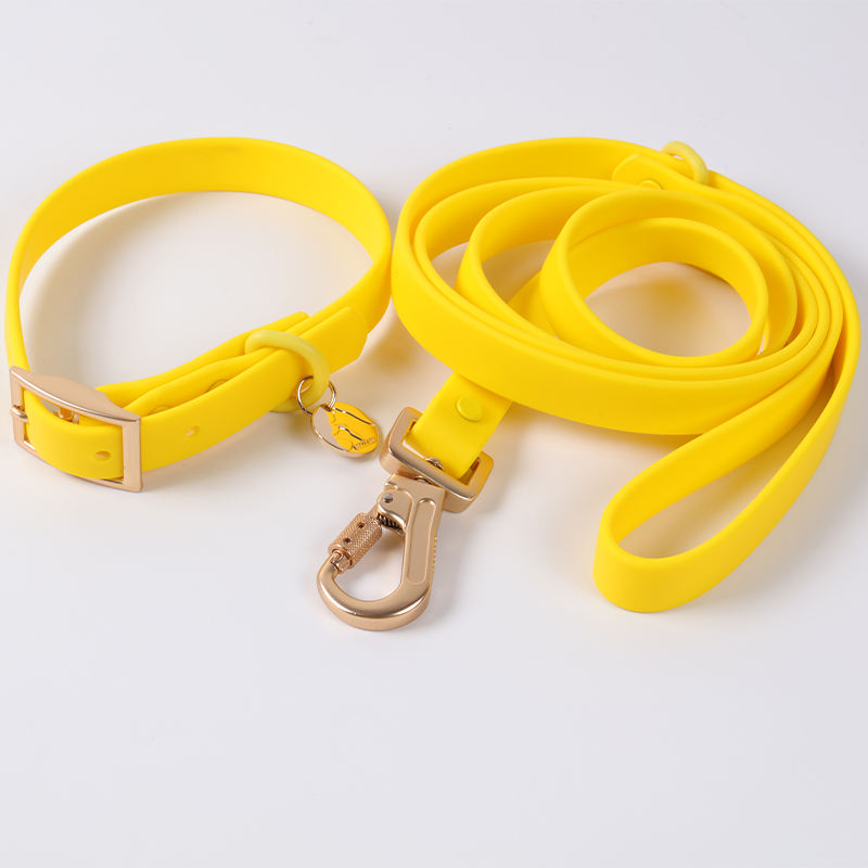 Sublimated New Style Classic Blank Color Adjustable Pvc Dog Neck Collar Bulk Leash Lead Set