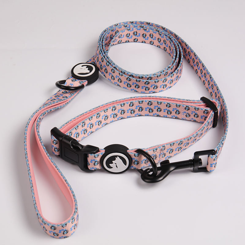 Dog Collar Leash Manufacturers Designer Wholesale Durable Sublimation Luxury Pet Collars & Leashes Custom Printed