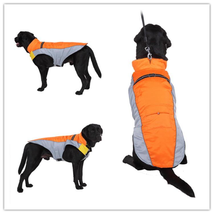 Cold Weather Coat Warm Sport Vest Personalized Dog Life Reflective Dog Jacket