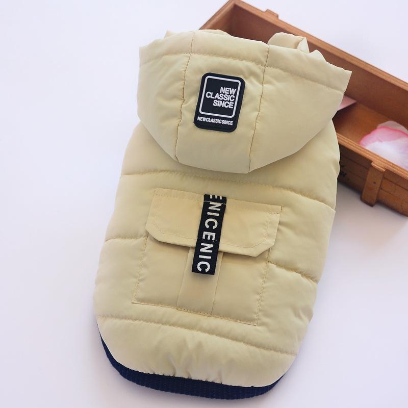 Popular Fashion Autumn Winter New Dog Clothes Two-legged Down Jacket Waterproof Pet Cotton Vest