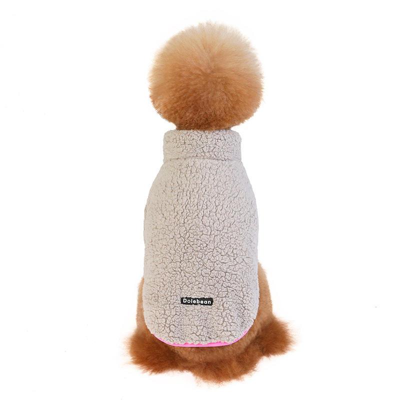 2022 High-neck Zipper Fleece Keeps Warm And Cold Custom Winter Designer Dog Apparel Costume Pet Clothes