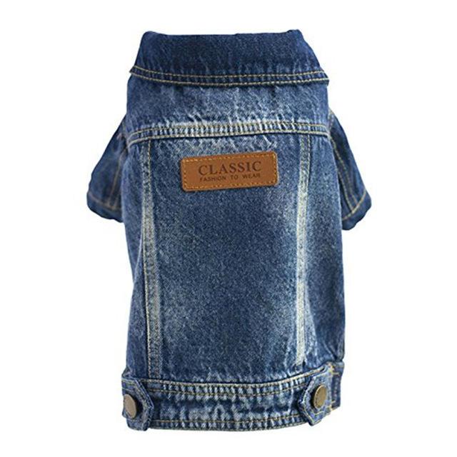 Fashion Wholesale New Cool Pet Vest Clothes Cowboy Dog Jeans Jacket