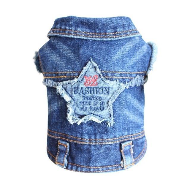 Fashion Wholesale New Cool Pet Vest Clothes Cowboy Dog Jeans Jacket