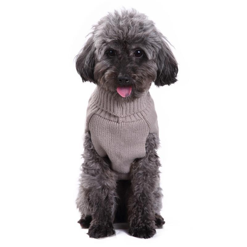 Turtleneck Warm Fashion Brand Custom Luxury Cute Dog Clothes Pet Sweater