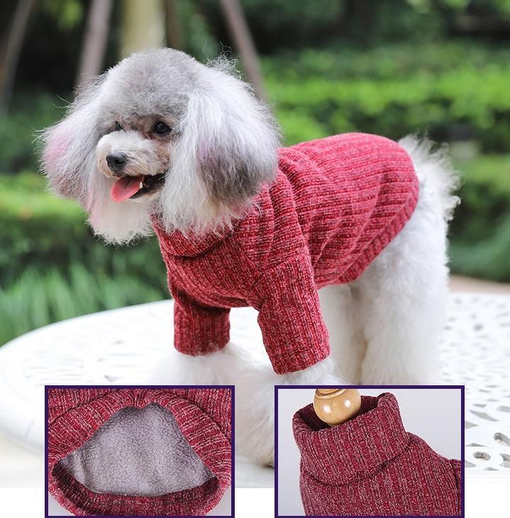 The Factory Wholesale Twist Patterned Knitting Thick Autumn Winter Pet Clothing