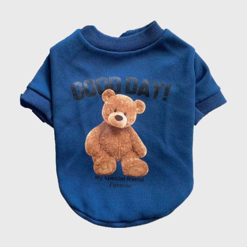 New Design Hot Selling Pet Dog Cat Teddy Bear Cute Clothes Pet Parent-child Suit Supplies Autumn And Winter Warm Clothing