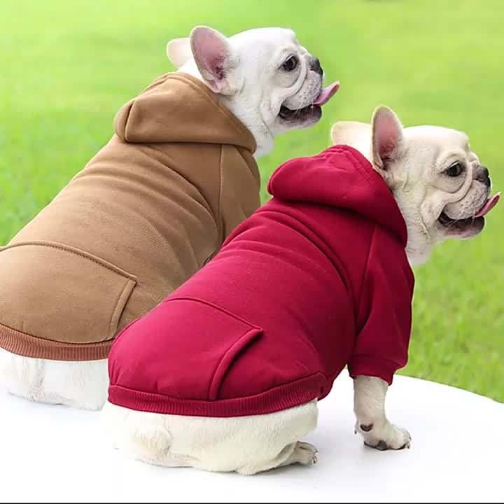 Wholesale Cheap Multicolor Soft Fleece Warm Pet Custom Hoodie Blank Dog Clothes