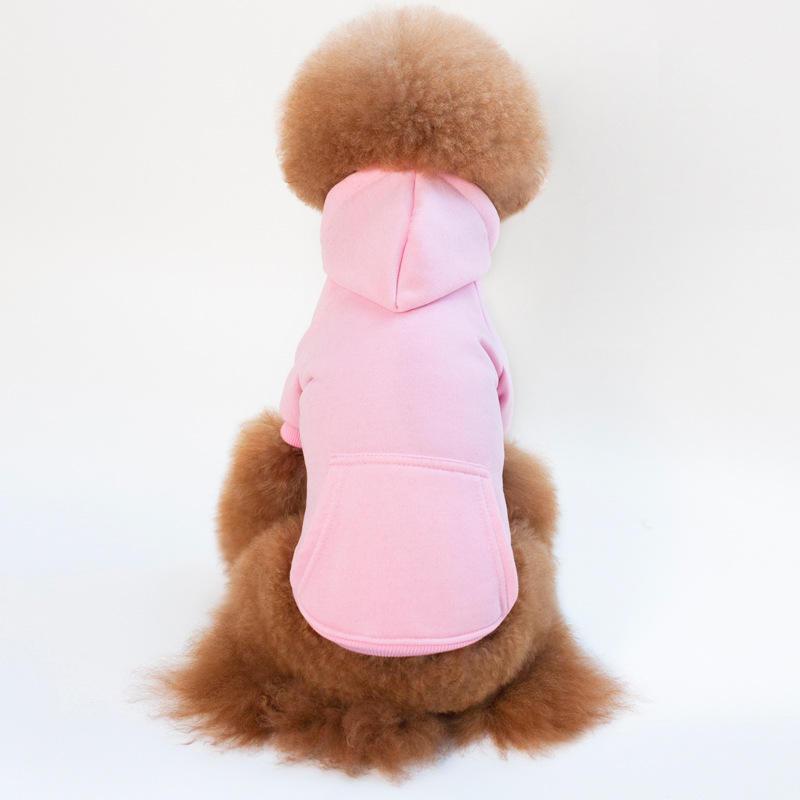 Pet Apparel Custom Multicolor Fashion Classic Warm Blank Cotton Polyester Fleece Dog Hoodie