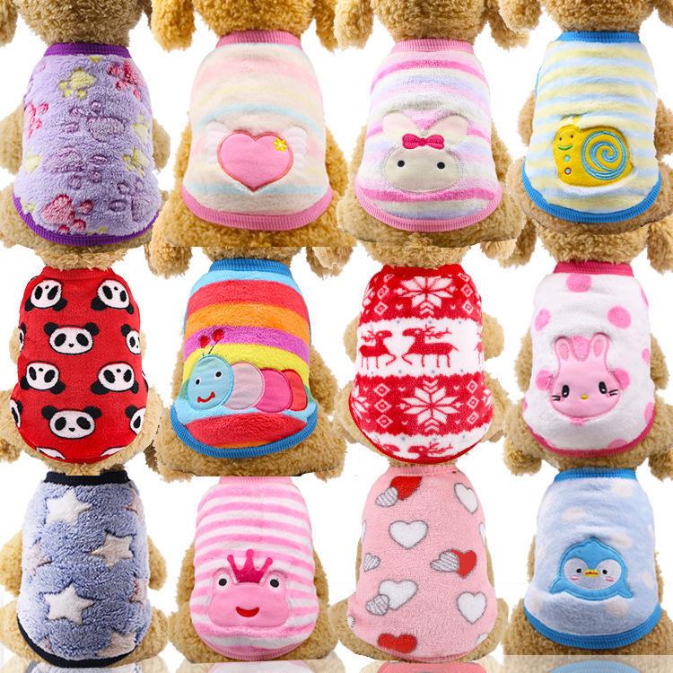 Factory Direct Flannel Custom Print Dog Hoodies Dog Outfits Pet Clothes