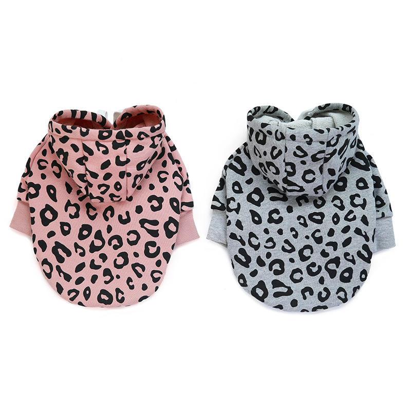 Leopard Print Cheap Pet Dog Clothes Add Logo For Hoodie Styles Made In China